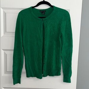 New &Company Green Button-Up Women's Sweater medium